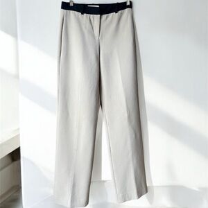 Robert Rodriguez Colorblock Trouser Pants MidriseTan/Black Preppy Academ…